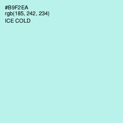 #B9F2EA - Ice Cold Color Image